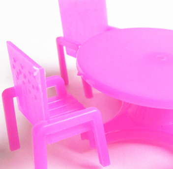 8.5CM plastic children's simulation table and chairs sand table furniture chair model building dining chair micro landscape with scenery - The Styky Shack