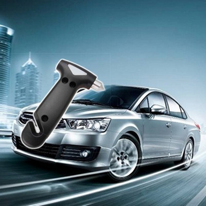 Automobile emergency multifunctional escape hammer