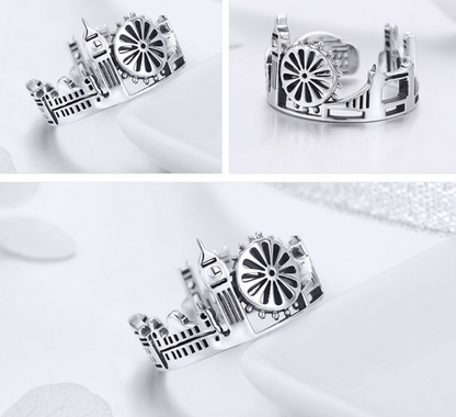 Vintage Sky City Fashion Ring