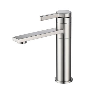 360-Degree Rotating Bathroom Basin Sink Faucet Single Handle Lavatory Water-Saving Stainless Steel Faucet