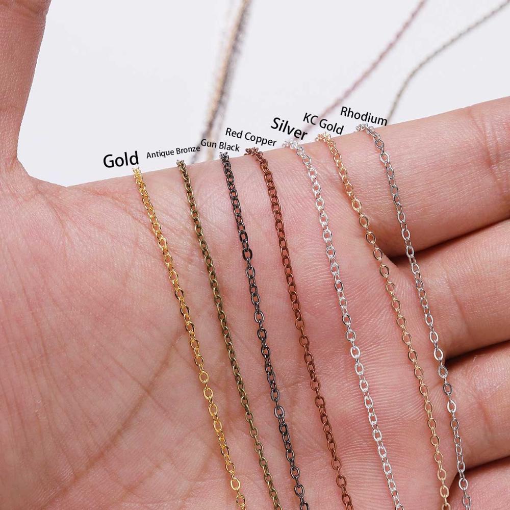 5 m/lot Gold/Bronze Plated Necklace Chain For Jewelry Making Findings DIY Necklace Chains Materials Handmade Supplies - The Styky Shack