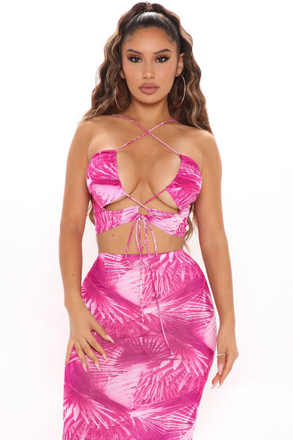 Printed Strapless Fashion Sexy Beach/Pool Outfit