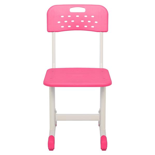 Kit de escritorio y silla ajustable para estudiantes, color rosa 