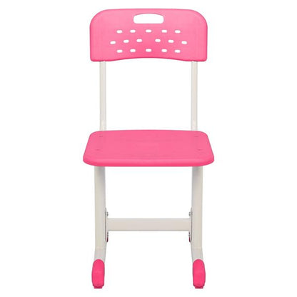 Kit de escritorio y silla ajustable para estudiantes, color rosa 