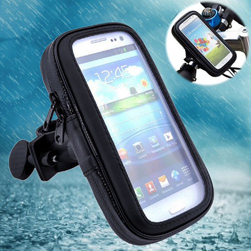 Waterproof Bike Frame Phone Holder Bag Case with Handlebar for iPhone Samsung