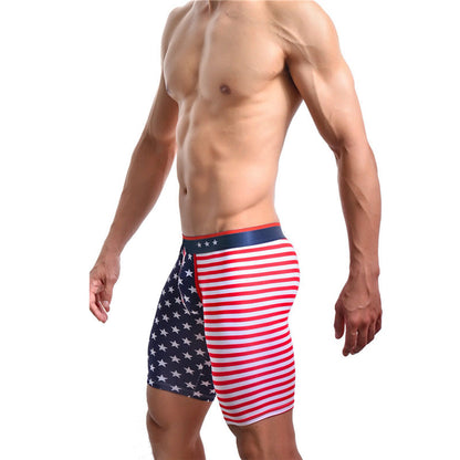 American Flag Print Boxer Briefs