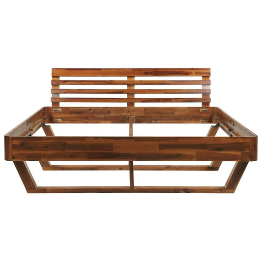 Bed frame Solid acacia wood 180 x 200 cm - The Styky Shack