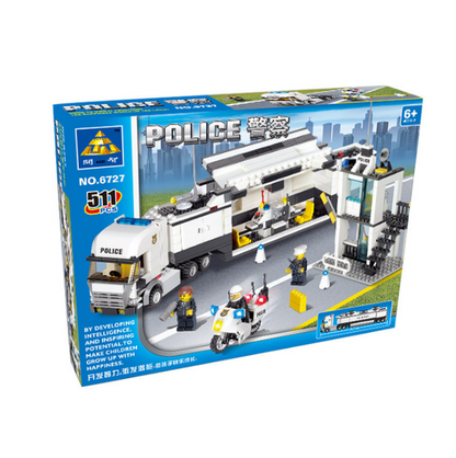 511pcs Police Series Puzzle Small Particles Assembling Toys