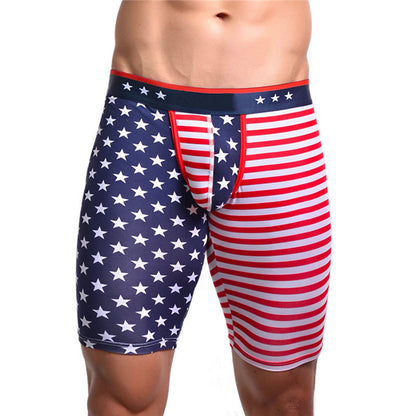 American Flag Print Boxer Briefs