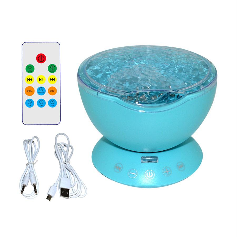 7 Color LED Night Lights Star Remote Control Wave Projector Mini Night Lights - The Styky Shack