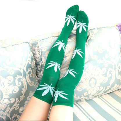 Weed Knee High Socks