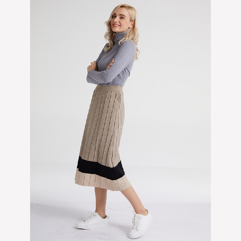 Knitted Women's Midi Skirt