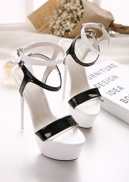 Women's slim super high heel platform sandals