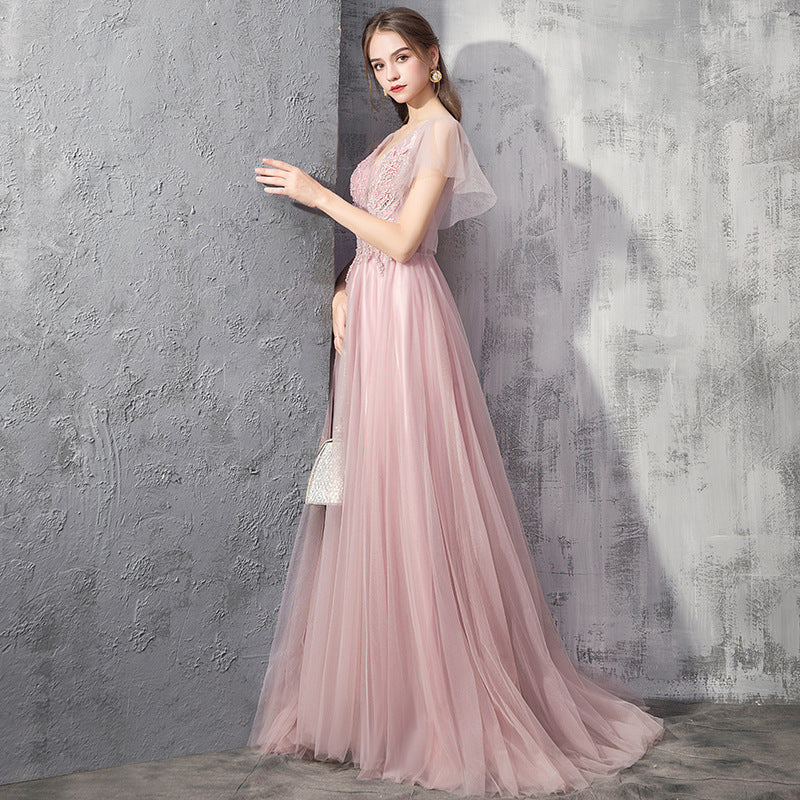 Adorably Designed Banquet Evening Dress