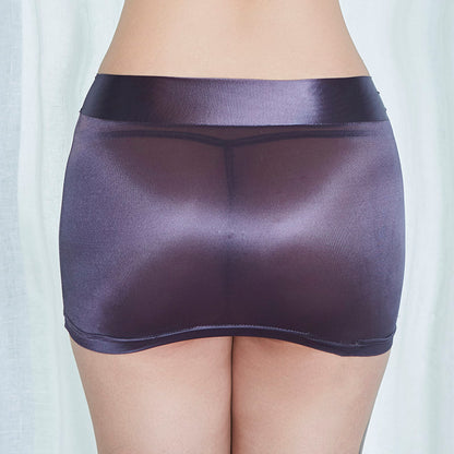 Traje Erótico Reflectante Minifalda Fina Sexy