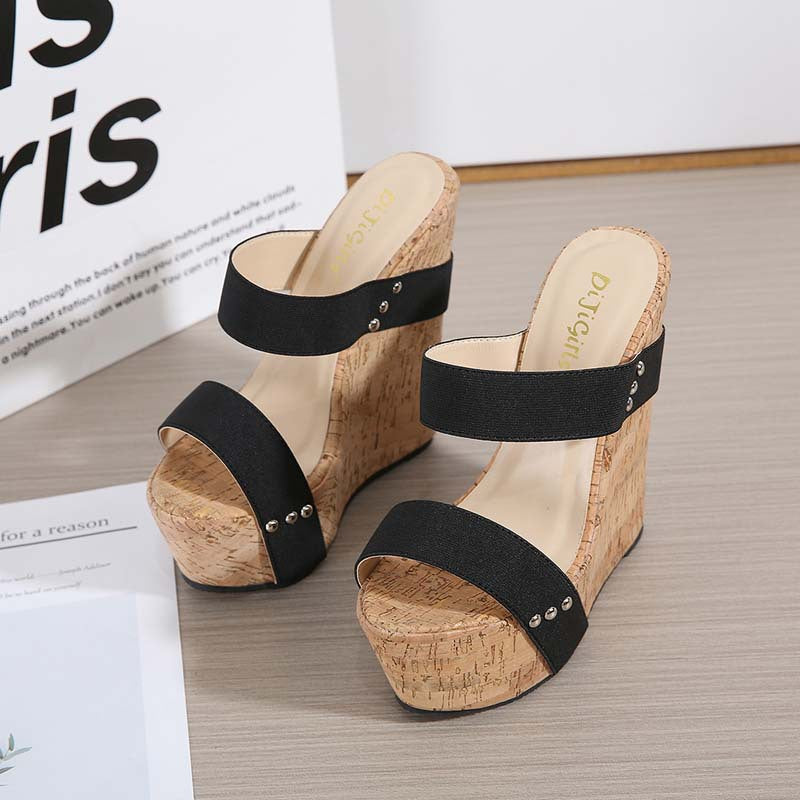 Sexy Slope High Heel Fashion Sandals