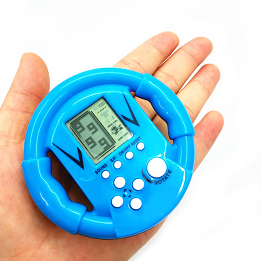 23Games Steering Wheel Shape Classic Mini Handheld Game Machine Kid Adult Gift