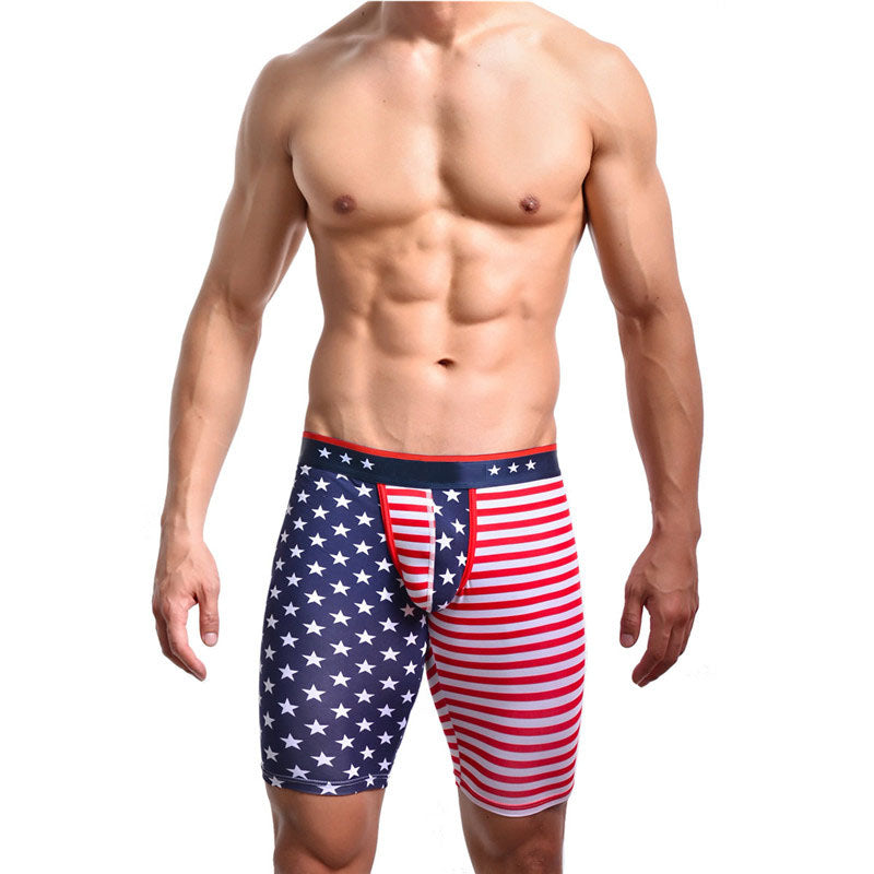 American Flag Print Boxer Briefs