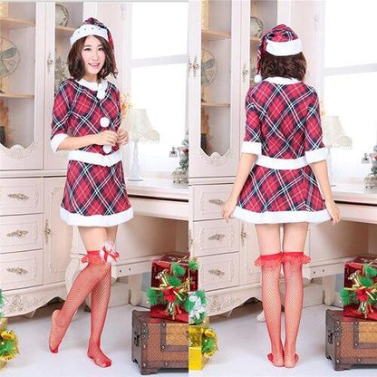 Vestido de Navidad para mujer adulta, invierno, árbol de Navidad, ciervo, muñeco de nieve, Sexy, Lolita, rojo, verde, fiesta, Cosplay, disfraces sexis de Halloween, ropa