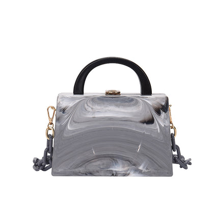 Women's Acrylic Chain Transparent Plastic Cross-body Bag