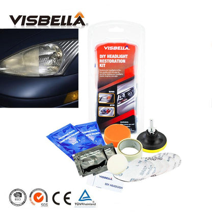 Visbella DIY Auto kit de restauración de faros de coche 