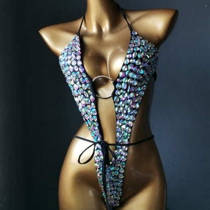 Women's High-end Diamond Nightclub Swimsuit Bikini