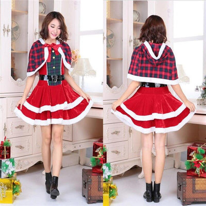 Vestido de Navidad para mujer adulta, invierno, árbol de Navidad, ciervo, muñeco de nieve, Sexy, Lolita, rojo, verde, fiesta, Cosplay, disfraces sexis de Halloween, ropa