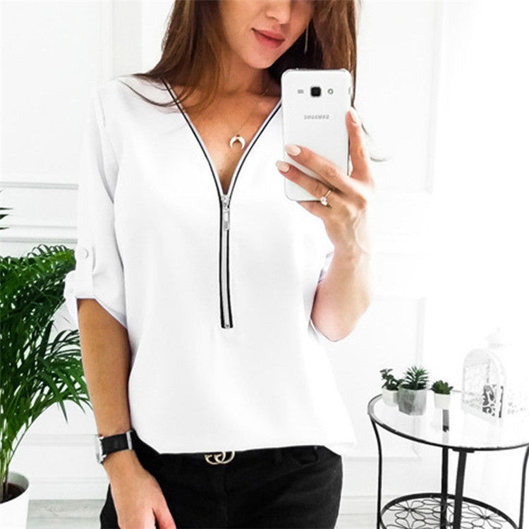 ON SALE!!! 50% OFF!!! Solid Color Long Sleeved shirt