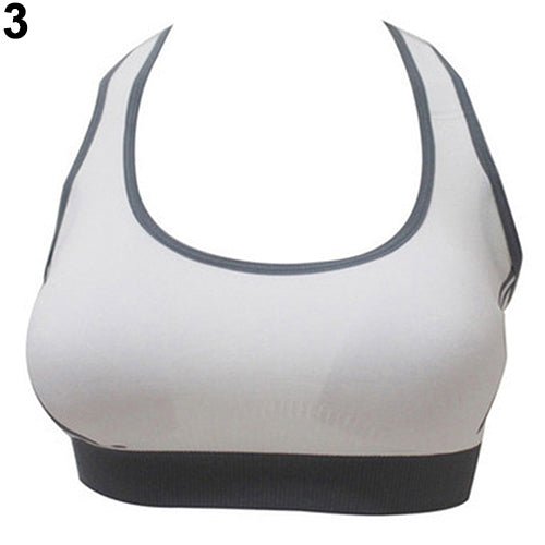 Mujeres jogging deportes sujetador Gymwear Fitness Crop Top Yoga ejercicio chaleco