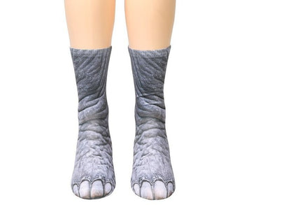 Calcetines de pata de animal 3D para adultos y niños, lindos garras de gato, unisex, largos