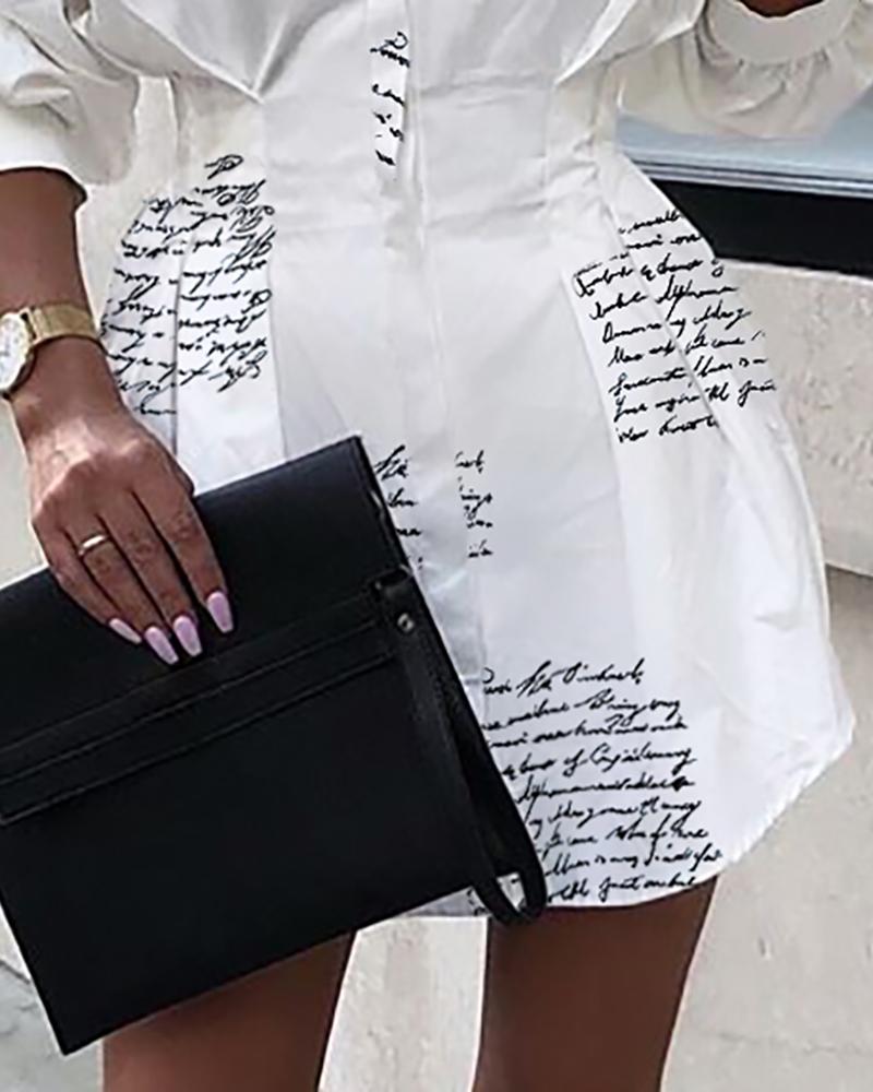 All-White Shirt Dress