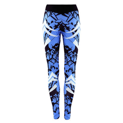 ON SALE!!! 50% OFF!!! Dark Blue Printed Tight Gym Leggings