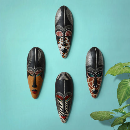 African resin wall decoration