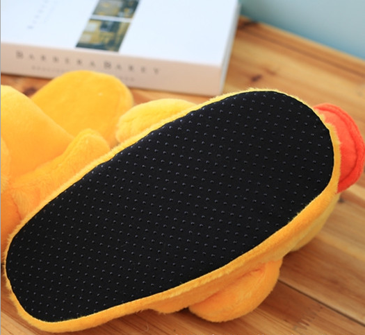 Winter Women Warm Indoor Slippers Ladies Fashion Cute Yellow Duck Shoes Women's Soft Short Furry Plush Home Floor Slipper