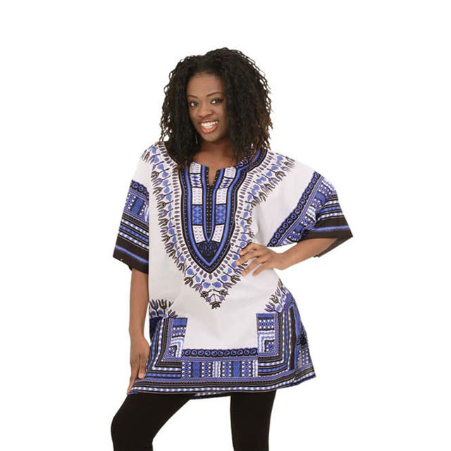 Mujer Dashiki Hombres Ropa Africana Camisa Hippie