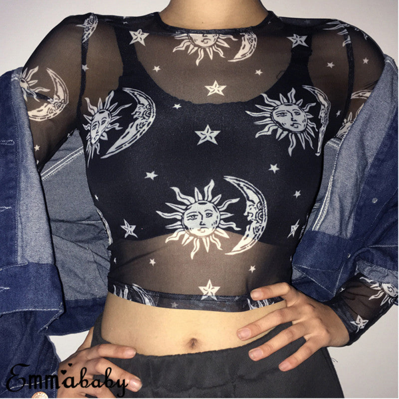 Astro Mesh Crop Top