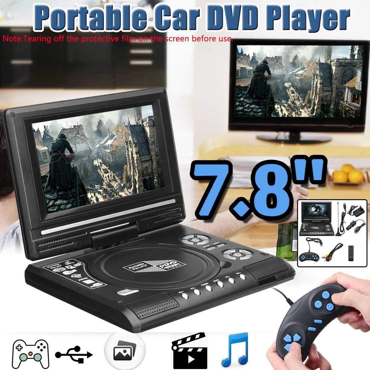 Función de juego portátil Dvd Evd Tv/fm/usb/de 7,8 pulgadas