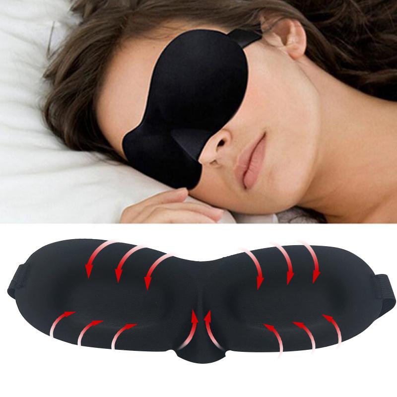 3D Portable Soft Travel Sleep Rest Aid Eye Mask Cover Eye Patch Sleeping Mask Case Blindfold Eye Mask Eyeshade Massage - The Styky Shack