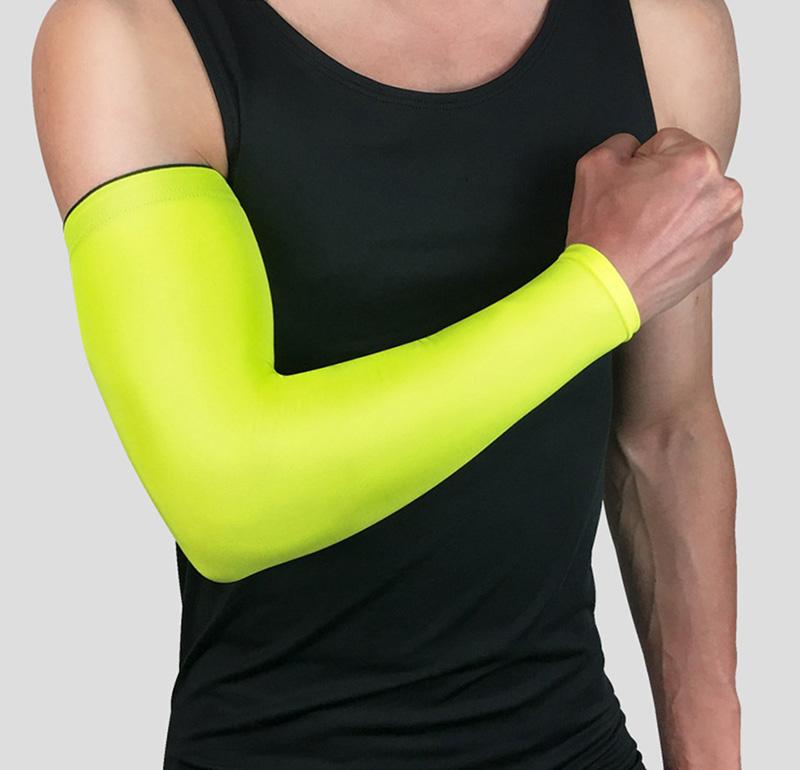 1Pcs UV Sunscreen Bicycle Cycling Arm Warmers Elastic Sports Safety Elbow Pad Basketball Long Arm Sleeve Elbow Support Protector - The Styky Shack