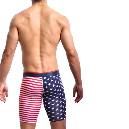 American Flag Print Boxer Briefs