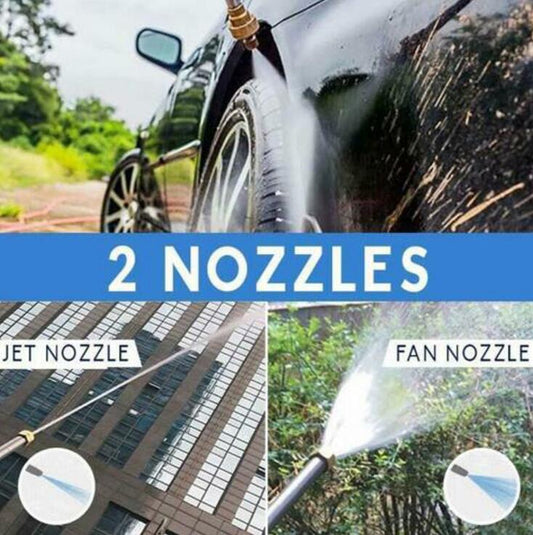 2-in-1 High Pressure Washer 2.0 - Water Jet Nozzle Fan Nozzle Safely Clean High Impact Washing Wand Water Spray Washer Water Gun - The Styky Shack