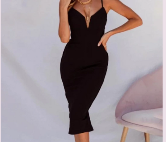 Long split sexy dress