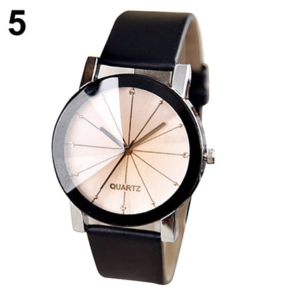 Alloy Faux Leather Quartz Sports Dress Wrist Watch