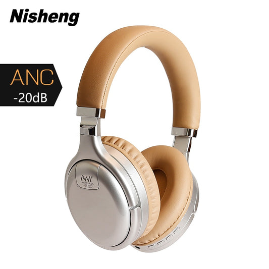 ANC bluetooth Headset Active Noise Cancelling Wireless & Wired Headphone With Microphone Earphone Deep Bass Hifi Sound Earpiece - The Styky Shack