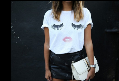 ¡¡¡EN VENTA!!! ¡¡¡50% REBAJADO!!! Camiseta de mujer S-XL Kiss Lips