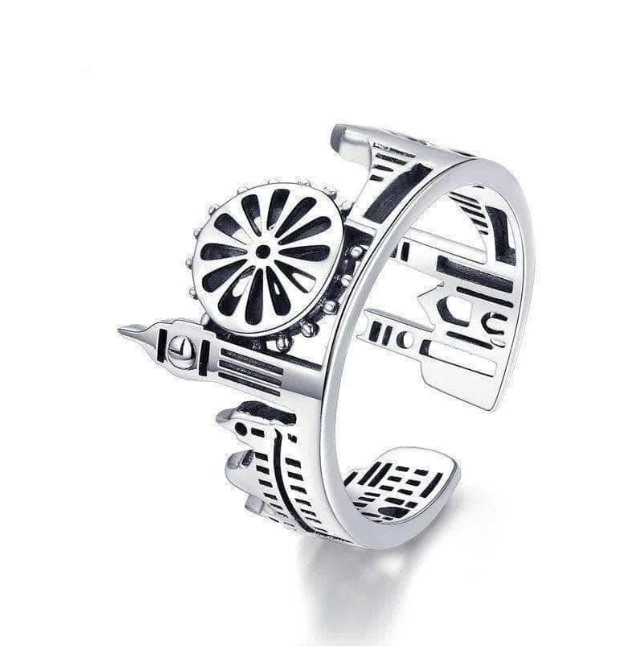 Vintage Sky City Fashion Ring