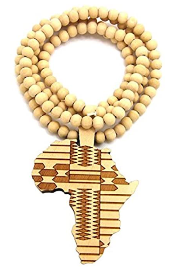 Alkebulan / Africa Continent Necklace