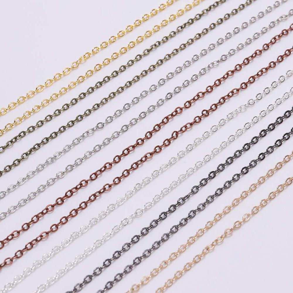 5 m/lot Gold/Bronze Plated Necklace Chain For Jewelry Making Findings DIY Necklace Chains Materials Handmade Supplies - The Styky Shack