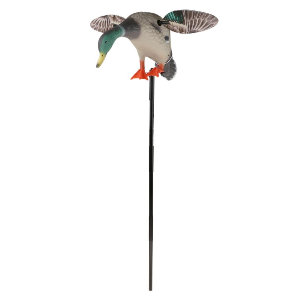 Señuelo de pato volador 3D, señuelo de pesca y decoración de jardín, adornos para césped