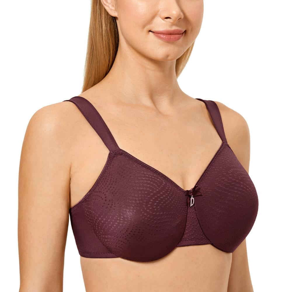 Women's Sheer Everyday Bra Plus Size Support Underwired  Full Coverage Minimizer Bra